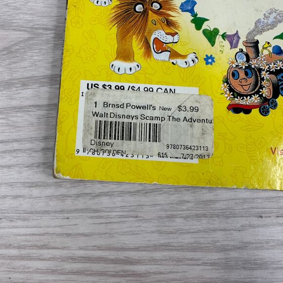 Vintage Walt Disney SCAMP Little Golden Book Hardcover The Adventures of a Puppy - Picture 5 of 6